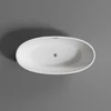 OVAL || szabadon álló fürdőkád, fehér, 155x80x58 cm