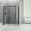Milano || Duo Black zuhanykabin 100x100, 195cm, 8mm, NANO