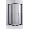 Motril || Black zuhanykabin 100x100, 190cm, 6mm, NANO