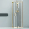 Murcia || Gold íves zuhanykabin 80x80, 190cm, 6mm, NANO
