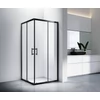 Motril || Black zuhanykabin 100x100, 190cm, 6mm, NANO