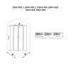 Murcia || Black íves zuhanykabin 90x90, 190cm, 6mm, NANO