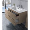 Catania Sonoma fürdőszoba szekrény mosdóval 100cm