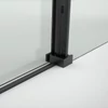 Belvero || Black 120 toló zuhanyajtó, 195cm, 6mm, NANO