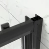 Elche Black 120 toló zuhanyajtó, 190cm, 6mm