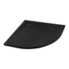 Cagliari || Black 80x80x2,6 cm íves, SMC zuhanytálca szifonnal