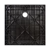 Cagliari || Black 80x80x2,6 cm szögletes, SMC zuhanytálca szifonnal