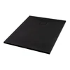 Cagliari || Black 80x100x2,6 cm szögletes, SMC zuhanytálca szifonnal
