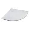 Cagliari || White 80x80x2,6 cm íves, SMC zuhanytálca szifonnal
