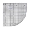 Cagliari White 80x80x2,6 cm íves, SMC zuhanytálca szifonnal