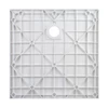 Cagliari || White 80x80x2,6 cm szögletes, SMC zuhanytálca szifonnal