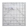 Cagliari || White 80x80x2,6 cm szögletes, SMC zuhanytálca szifonnal