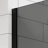 Walk-in || Black zuhanyfal, füstüveggel 80, 200cm, 8mm, NANO