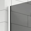 Walk-in || Chrome zuhanyfal, füstüveggel 80, 200cm, 8mm, NANO