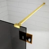 Walk-in || Gold zuhanyfal, füstüveggel 80, 200cm, 8mm, NANO