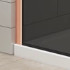 Walk-in Rose Gold zuhanyfal, füstüveggel 80, 200cm, 8mm