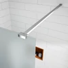 Walk-in || Chrome zuhanyfal, savmart, matt üveggel 50, 200cm, 8mm, NANO
