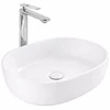 LIGNANO || Pultra helyezhető mosdókagyló, kerámia, fehér, ovális