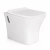 OSLO || fali, mélyöblítéses WC csésze slim wc ülőkével, kerámia, fehér