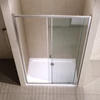 Elche || 100 toló zuhanyajtó, 190cm, 6mm, NANO