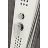 Alegre WHITE zuhanypanel, rozsdamentes acél