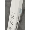 Verona || White termosztátos zuhanypanel, rozsdamentes acél, LED