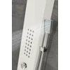 Alegre WHITE zuhanypanel, rozsdamentes acél