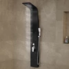 Bologna BLACK zuhanypanel, rozsdamentes acél