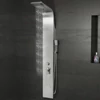 Bologna Silver zuhanypanel, rozsdamentes acél