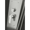 Bologna Silver zuhanypanel, rozsdamentes acél
