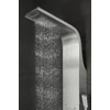 Bologna Silver zuhanypanel, rozsdamentes acél