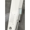 Bologna WHITE zuhanypanel, rozsdamentes acél