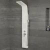 Bologna WHITE zuhanypanel, rozsdamentes acél