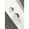 Merin WHITE zuhanypanel, rozsdamentes acél