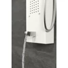 Merin WHITE zuhanypanel, rozsdamentes acél