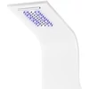 Verona White termosztátos zuhanypanel, rozsdamentes acél, LED