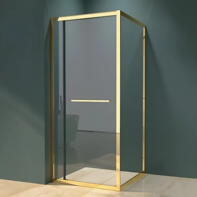Firenze zuhanykabin Gold 6mm 80 cm, NANO