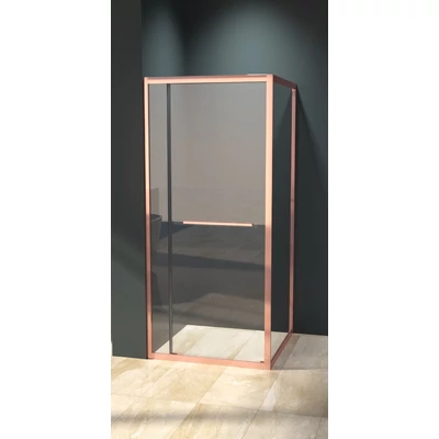 Firenze zuhanykabin Rose Gold 6mm 80 cm