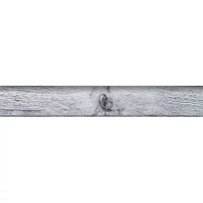 W-STEP szegélyléc laminált padlóhoz, fehér tölgy mintás, 2400x60x15 mm