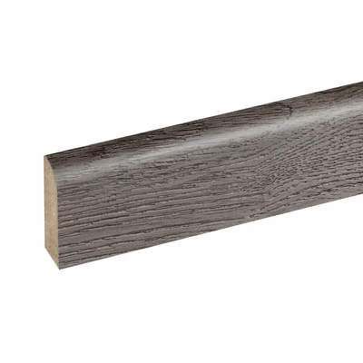 W-STEP || szegélyléc laminált padlóhoz, fehér tölgy mintás, 2400x60x15 mm