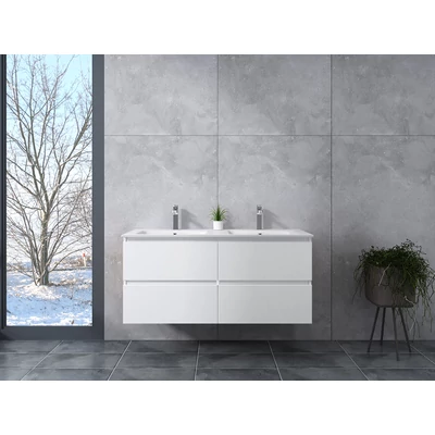 Dijon White fürdőszoba szekrény mosdóval 120cm