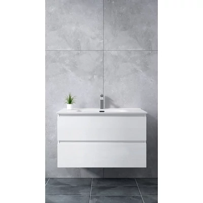 Catania White fürdőszoba szekrény mosdóval 60cm