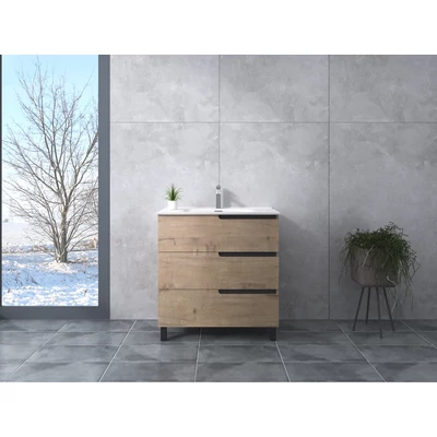 Torino || Sonoma fürdőszoba szekrény mosdóval 60cm