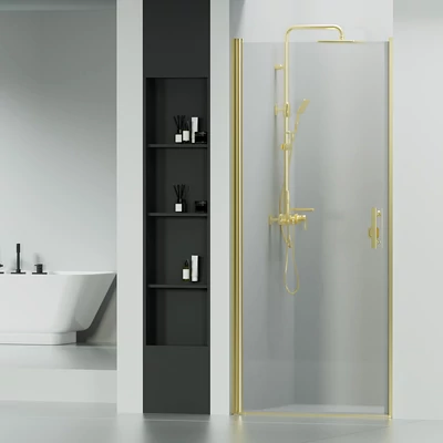 Madeira Gold 80 nyíló zuhanyajtó, 190cm, 6mm