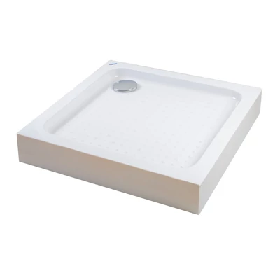 Almagro 80x80x13,5 cm szögletes, akril zuhanytálca szifonnal
