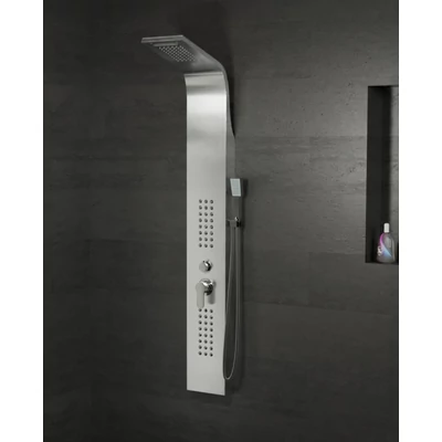 Alegre Silver zuhanypanel, rozsdamentes acél