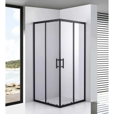 Toulon || 6mm Black zuhanykabin 70*70 190cm