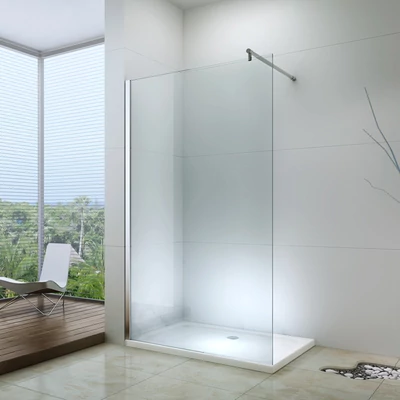 Walk-in zuhanyfal 50, 190cm, 8mm, NANO