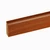 W-STEP szegélyléc laminált padlóhoz, kőris mintás, 2400x60x15 mm