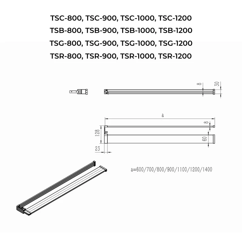 Rochelle || Gold törölköző és szappantartó 140 cm